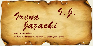 Irena Jazački vizit kartica